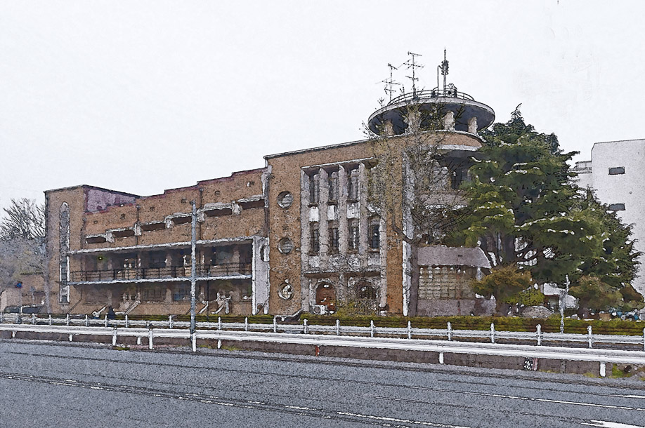 水彩j御影公会堂